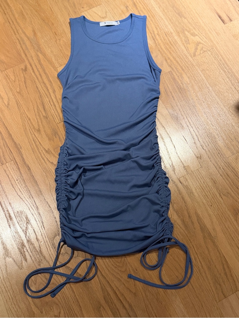 Blue Cotton Blend Bodycon Mini Dress size XS Gently Worn Once